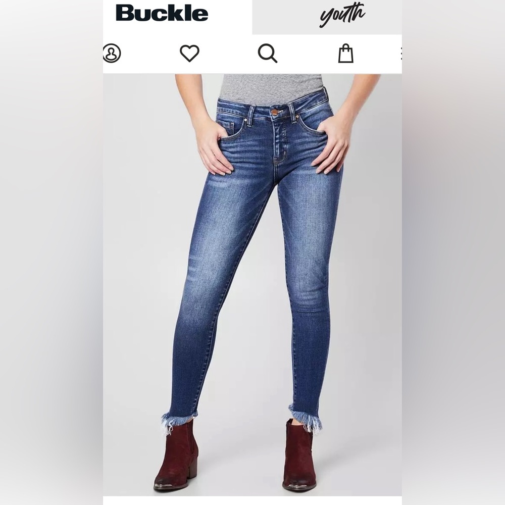 EUC BKE Stella Mid-Rise Ankle Skinny Jeans, Size 27